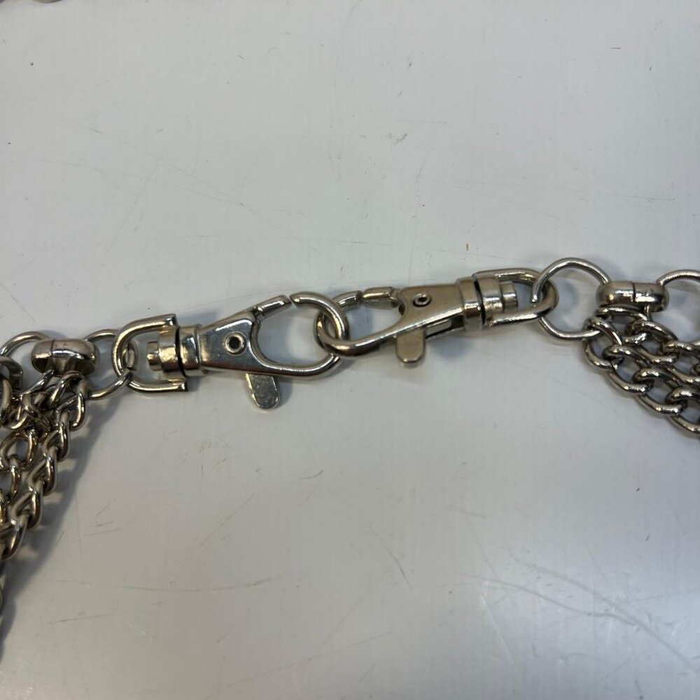 Heavy Duty Double Chain Dog Leash Metal Swivel Clips Training Walking Large Dogs - Picture 3 of 3